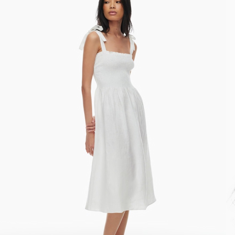 Elegant White Midi Dress